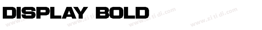Display Bold字体转换 Display Bold字体转换